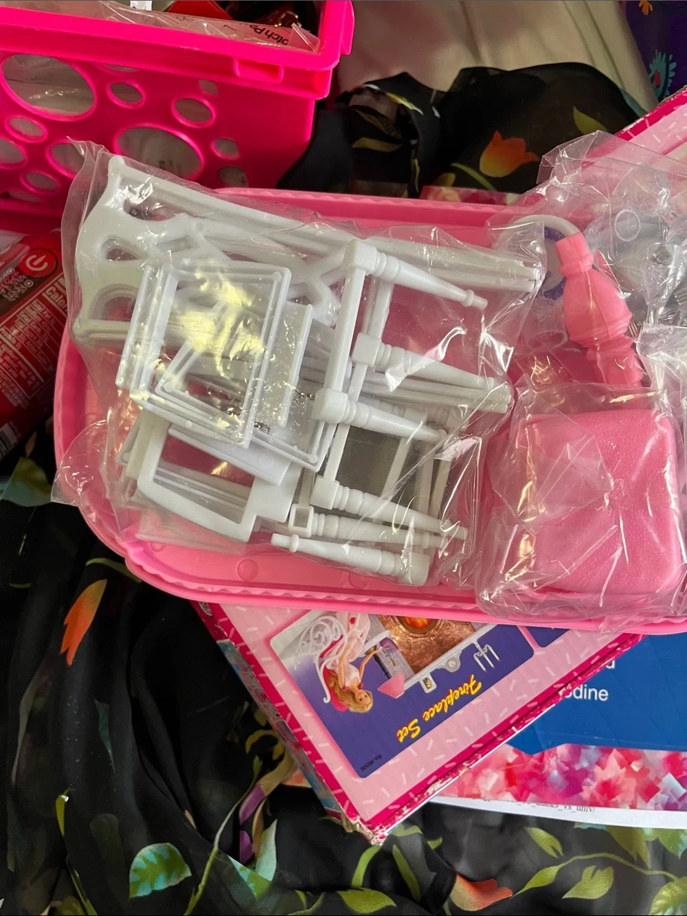 Pink Dollhouse Party Accessory Set